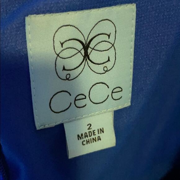 CeCe Tiered Maxi Dress Royal Blue Size 2 - Picture 6 of 7